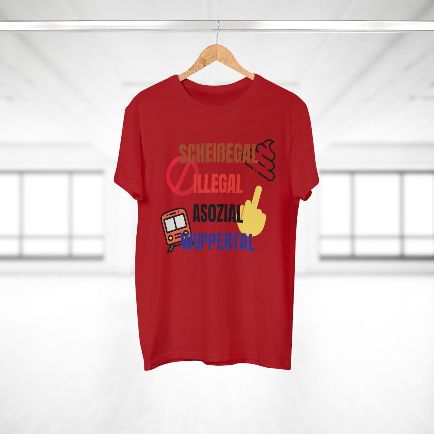 SCHEIßEGAL ILLEGAL ASOZIAL WUPPERTAL - Herren Tshirt