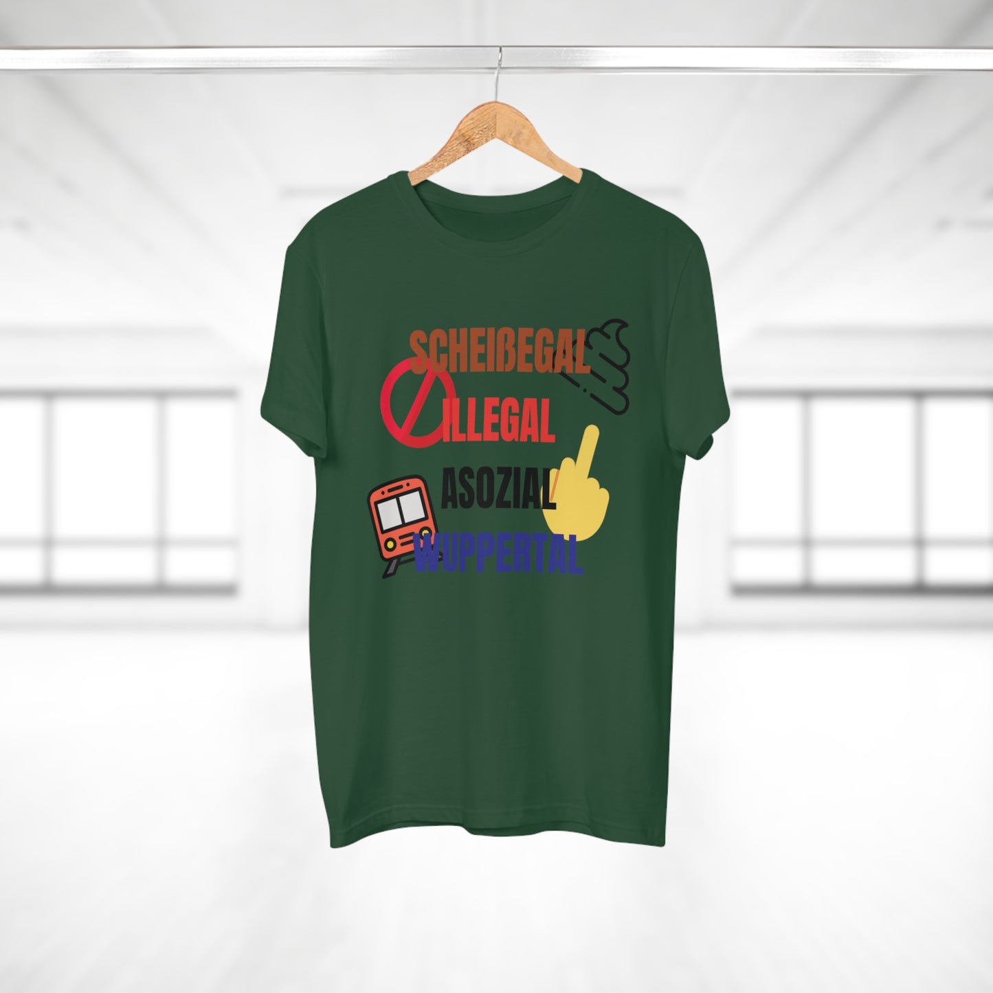 SCHEIßEGAL ILLEGAL ASOZIAL WUPPERTAL - Herren Tshirt