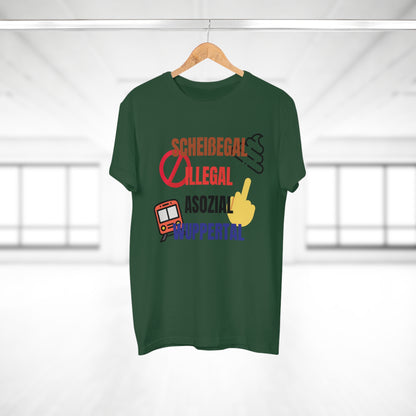 SCHEIßEGAL ILLEGAL ASOZIAL WUPPERTAL - Herren Tshirt