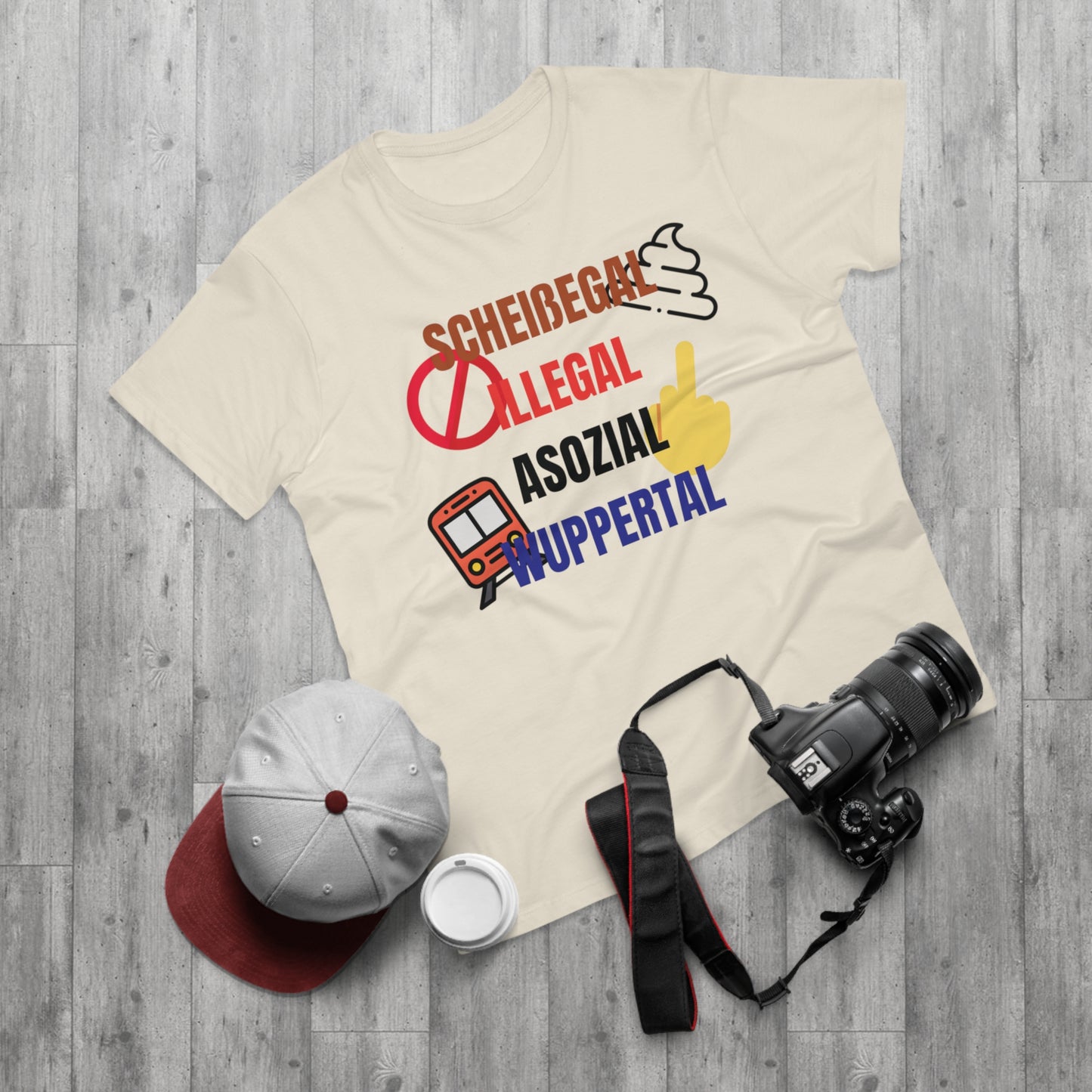 SCHEIßEGAL ILLEGAL ASOZIAL WUPPERTAL - Herren Tshirt