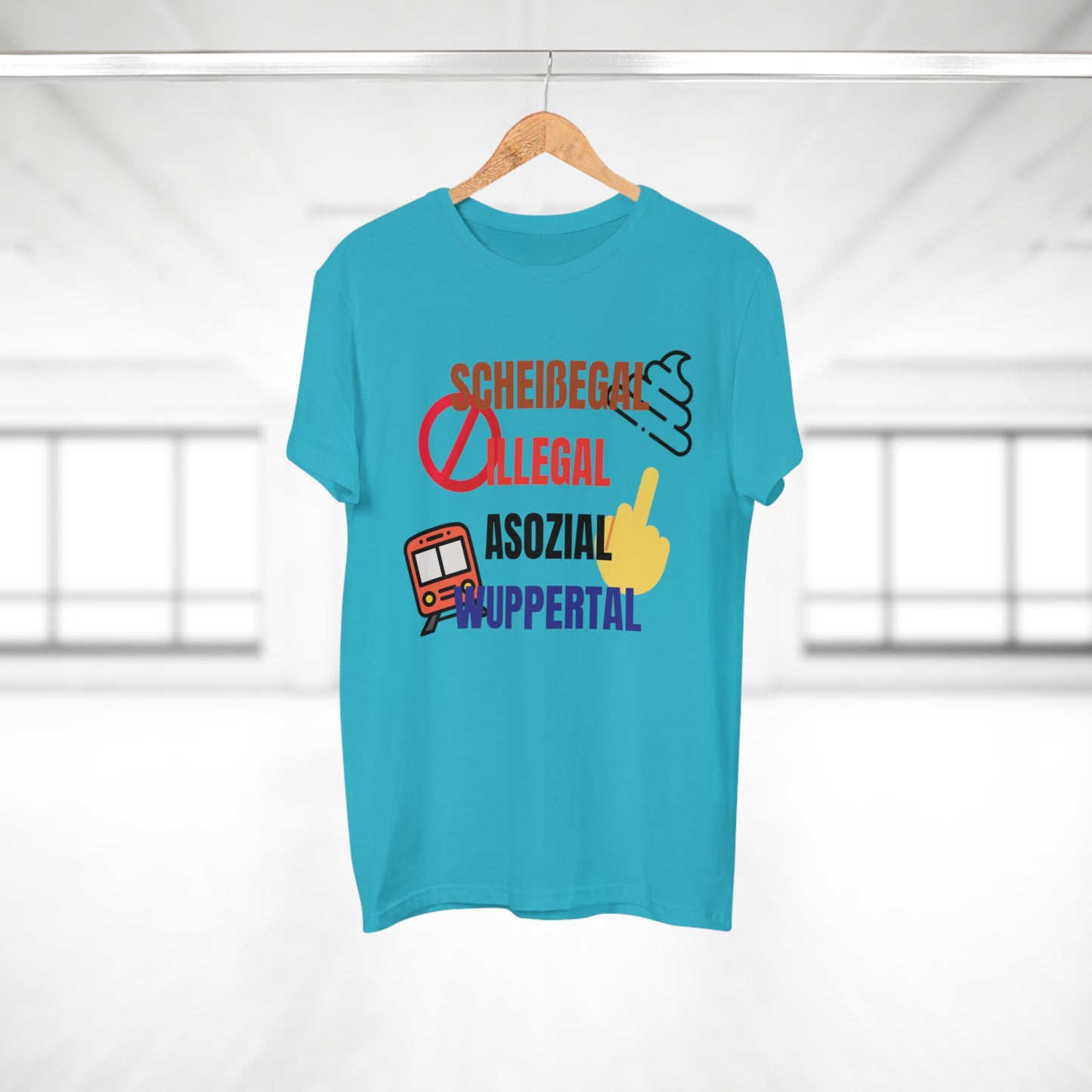 SCHEIßEGAL ILLEGAL ASOZIAL WUPPERTAL - Herren Tshirt