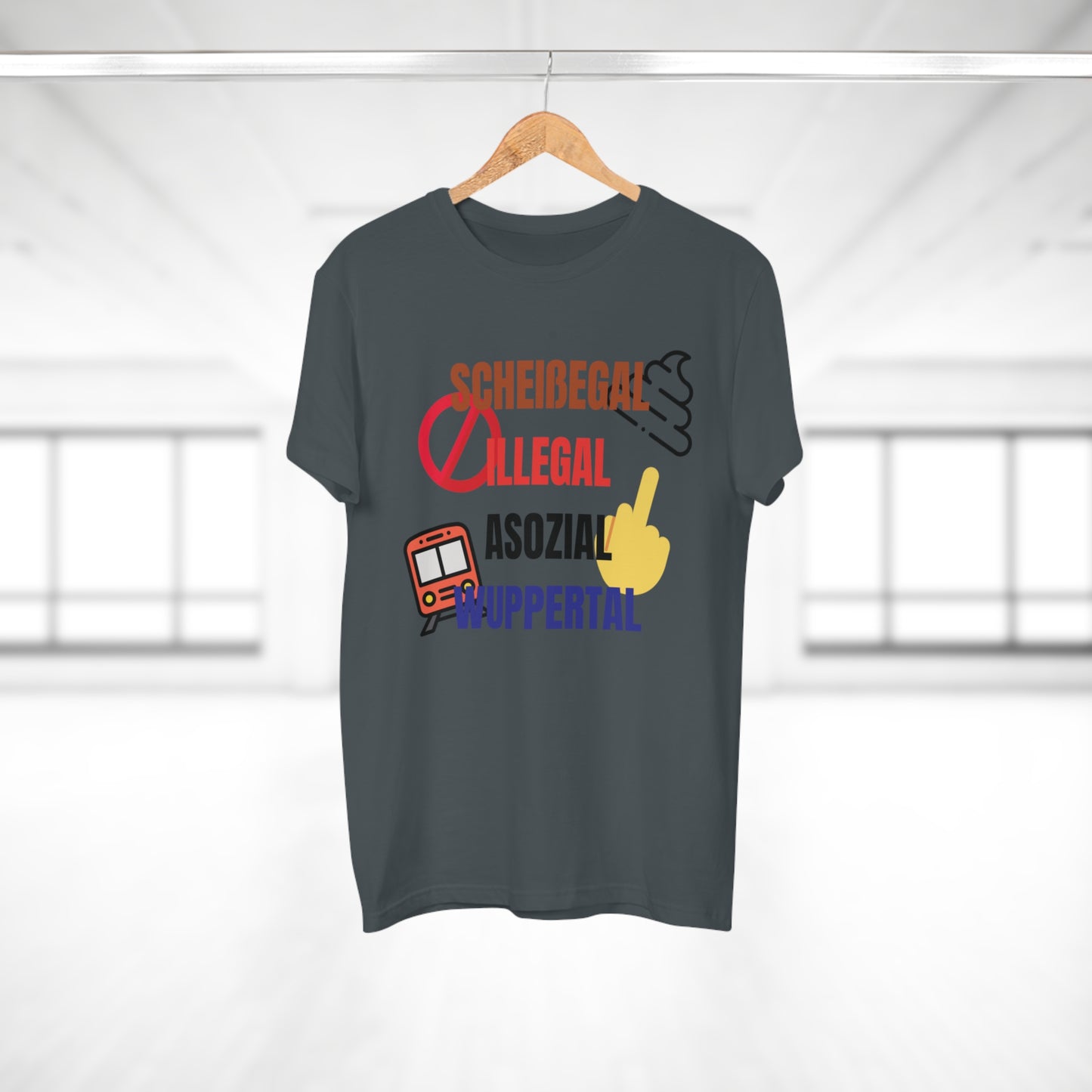 SCHEIßEGAL ILLEGAL ASOZIAL WUPPERTAL - Herren Tshirt