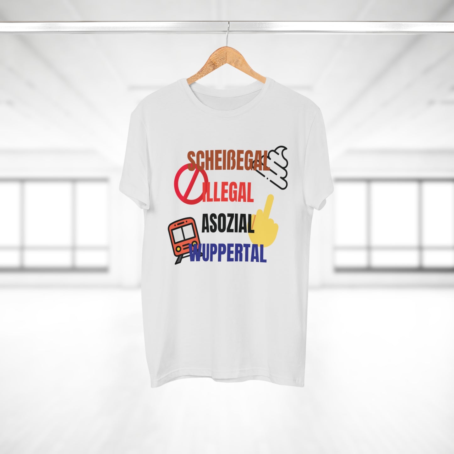 SCHEIßEGAL ILLEGAL ASOZIAL WUPPERTAL - Herren Tshirt