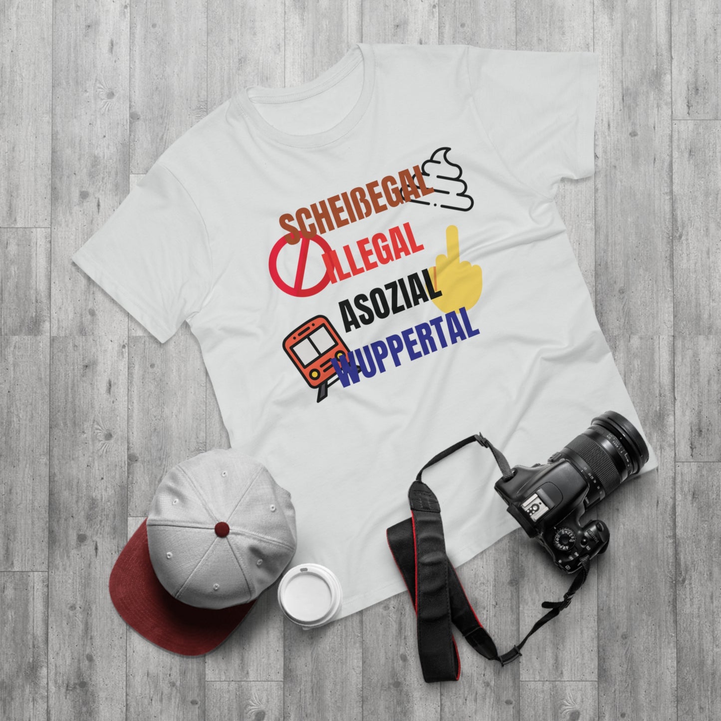 SCHEIßEGAL ILLEGAL ASOZIAL WUPPERTAL - Herren Tshirt